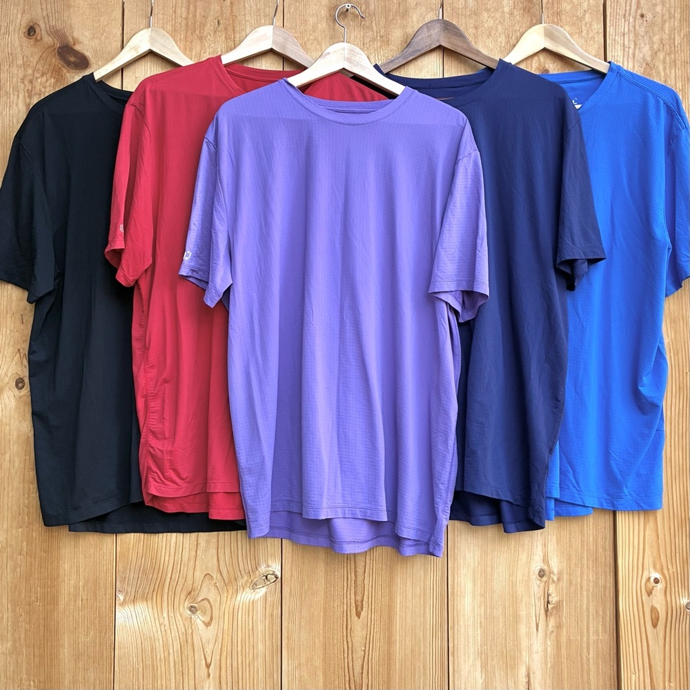 Bundle of 5 Ibkul Mens Crew Neck Tee Shirts Sz Large
